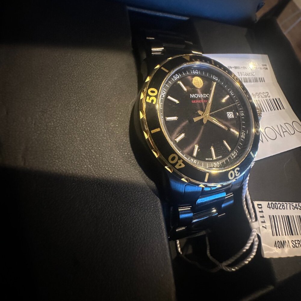 Movado Series 800 Black Men's Watch 40mm